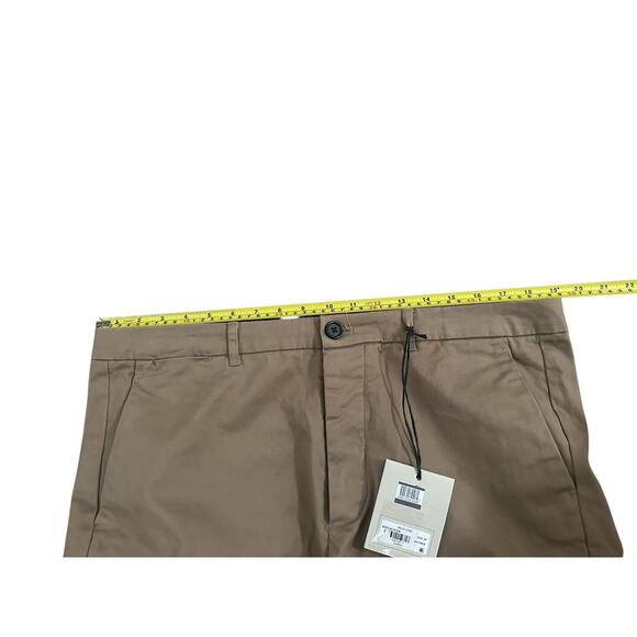NEW ALLSAINTS Walde Chino Moorland Brown Khaki Size 34 Pants NWT - Picture 8 of 8